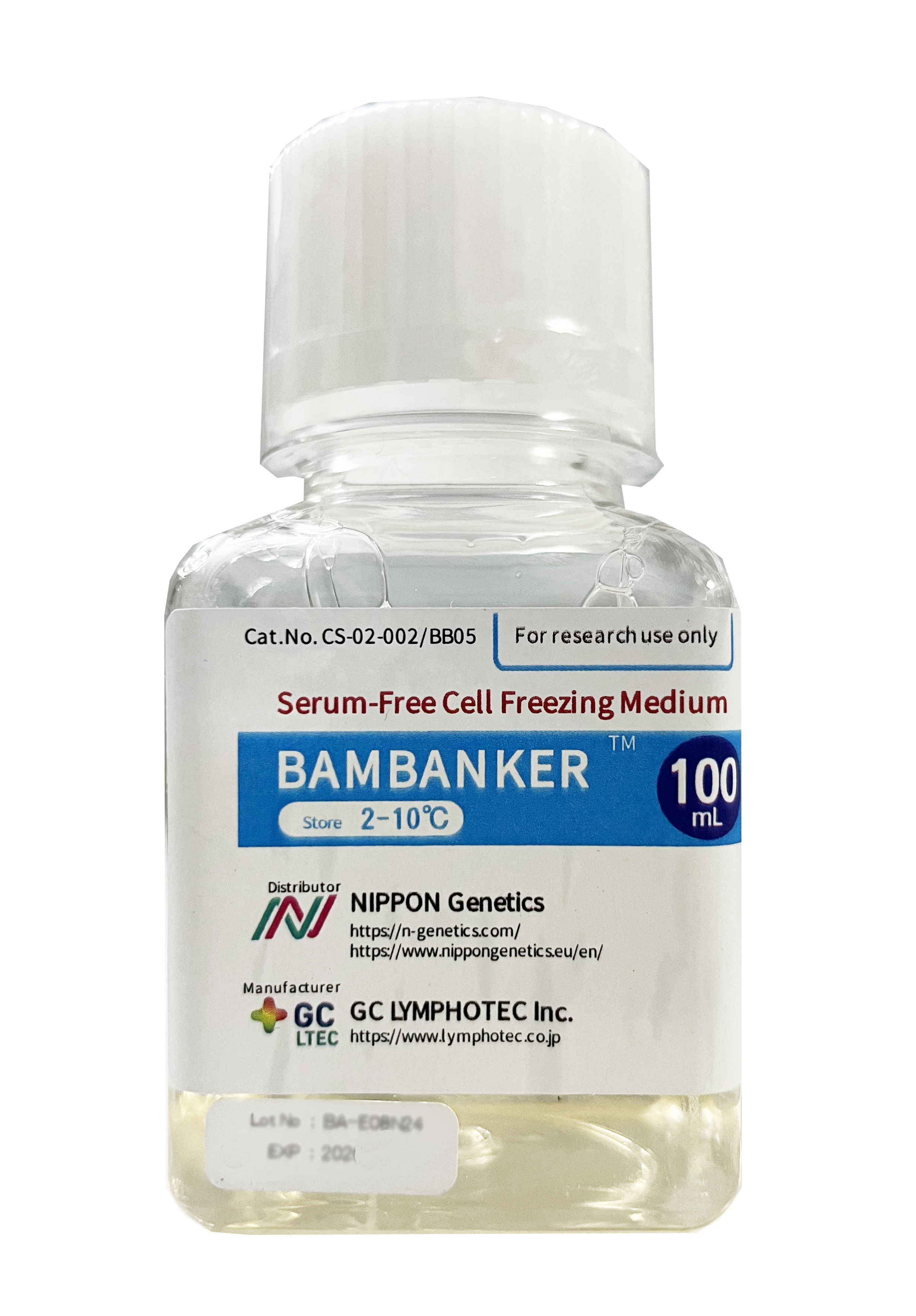 Bambanker?無血清細(xì)胞凍存液現(xiàn)貨促銷100ml特價(jià)950元